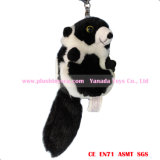 15cm Plush Keychain Stuffed Lemur Toys (black & white)