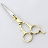 (079-S) 5.5 Inch Sliver and Gold Hair Cutting Scissors