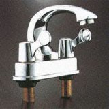 Chrome-Plated Lavatory Faucet With Two Handles