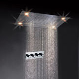 Bathroom Sanitary Ware Rainfall Waterfall LED Shower Head Set