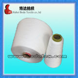 Bleached White Polyester Yarn Plastic Cone Yarn