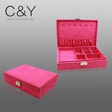 Popular Rosered Velvet Jewelry Storage