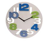 Plastic Wall Clock with 3D