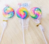 Curious Colorful Rainbow Lollipop