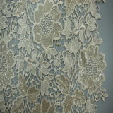 Chemical Lace Fabric with Transparent Sequins on It