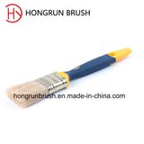 Rubber Plastic Handle Pure Bristle Paint Brush (HYP034)