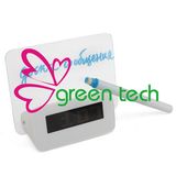 2015 New Hot Blue LED Fluorescent Message Board Digital Alarm Clock Hub Calendar Night Light Free Shipping