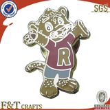 Custom Badge Factory Provide Funny Cartoon Animal-Shaped Tiger Gold Hard Enamel Badge