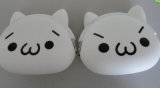 White Cat Cartoon Cheap Mini Silicone Coin Bag (BZ-SS052)