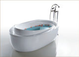 Single Person Acrylic Bathtub with Slick Design