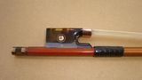 Violin Bow of Pernambuco Stick with Silver Amounted and Ebony Frog