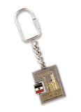 OEM Metal Key Chain with Flag Spinner for Souvenir Gift