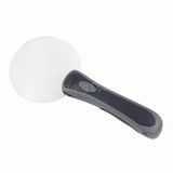 High Quality Factory Direct Sale CE Standard 90mm 2.5X Acrylic Lens Plastic Handle LED Magnifier