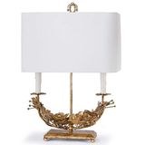 Hand Painted Iron Boat Table Lamps