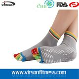 Woman Fashion Skid 5-Toe Jacquard Knitted Socks