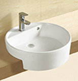 White Ceramic Embedded Wash Sink (CB-45013)