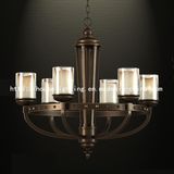 6 Light Steel Antique Chandelier (CH-850-5112X6)