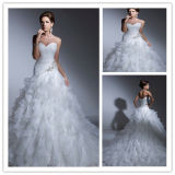 Organza Sweetheart Ivory Wedding Gown