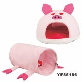 Pink Pig Shape Popular Cat Tunnel, Wholesale China (YE85186)