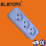 European Style 3 Way Power Extension Outlet (E8003)