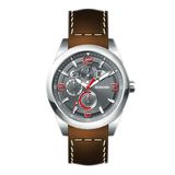 Men Watch (brown band black dial) (SS0048)