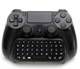 Bluetooth Mini Wireless Chatpad Message Game Controller Keyboard Chatpad for Sony Playstation PS4 Controller - Black