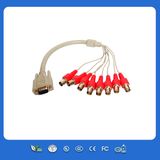 High Quality DVI to BNC Monitor Cable with Male to Male