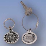 Pewter Rotating Key Chain