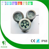 6W RGB 12V IP68 Stainless Steel Underwater LED Lights for Fountains