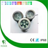 6W RGB 12V IP68 Stainless Steel Underwater LED Lights for Fountains