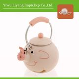 Cute Piggy Enamel Whistling Kettle (BY-3702)