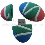 Silicone Egg Shaped USB Flash Drive (S1A-6151C)