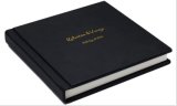 Leather Cover with Name Gold Imprint Custom Wedding Album for Photographer