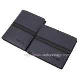Fashion Grey Leather Travel Wallet for Men (MH-2234)