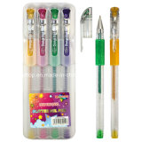 Plastic Metallic Ink Gel Pens (ST001)