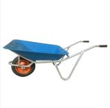 Light Duty Aluminum Wheel Barrow with Shallow Plastic Bucket