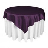 Square Party Table Cloth Overlay for Decoration