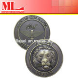 3D Lion Military Coins in Antique Plating (MLW-050514-201)