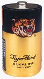 Tiger Head Brand Lr20 D Size Power Longlife Alkaline Battery Cheap Price