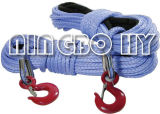 12-Strand Blue UHMWPE Winch Ropes with Hooks&Thimble