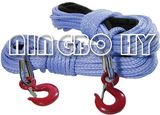 12-Strand Blue UHMWPE Winch Ropes with Hooks&Thimble