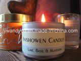 Lime Basil & Mandarin Tin Candles