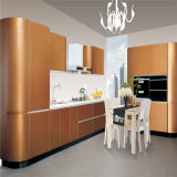 Modern Small Kitchen Cabinet Design with Lacquer Finished Board