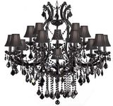 Hotel Project Black Crystal Chandelier Lighting (Kam2054)