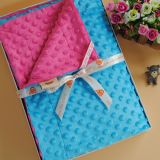 2015 Polyester Minky Baby Blankets Wholesale