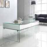 Foshan Newest Hot Bent Glass Center Table Furniture