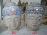 Wood Buddha Head Carving (B157, B158)