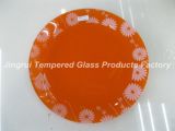 Glass Fruit Plate, Glass Dessert Plate, Toughened Glass Plate