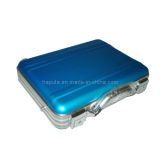 Blue Molded Aluminum Brief Case with Strap (HL-5207)