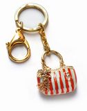 Fashion Lady's Stripe Bag Key Accessory